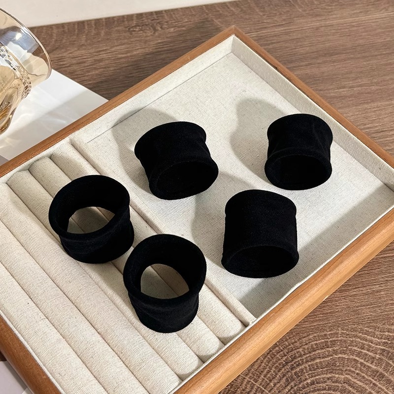 Anillo de cabello ultra ancho sin costuras jacquard de alta elasticidad duradera cuerda de cabeza para mujeres 2025 nueva piel sensación de cabello cola de caballo cubierta de cuero