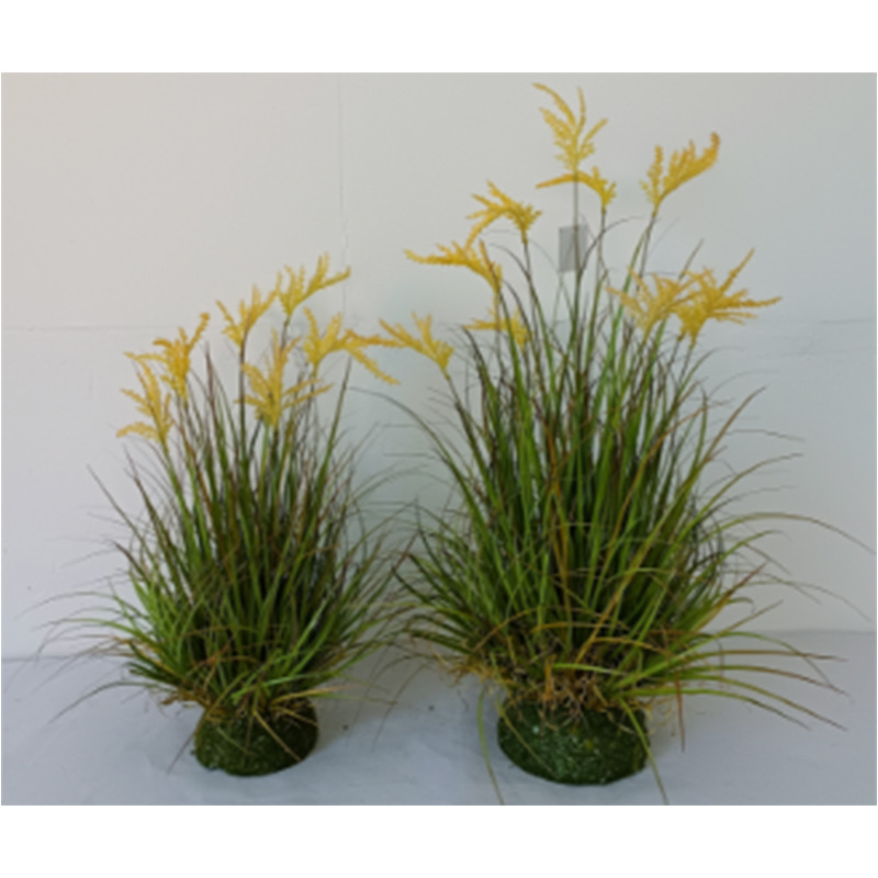Simulación de plantas verdes, juncos, plantas en macetas, estilo nórdico, simulación de hierba de cola de perro, decoración de interiores, decoración de la sala de estar