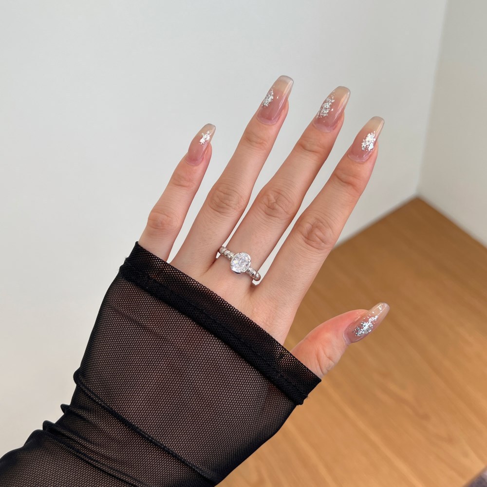 2g Weight Zircon Inlay Material Rings Classification 5, 9 Ring Size Holiday, Daily Occasion 925 Sterling Silver Material Geometric Pattern 2025 Spring and Summer Season Women's Gender Elegant, Simple Style Style 925 Sterling Silver Zircon Geometric Rings 925 Sterling Silver Rings 17