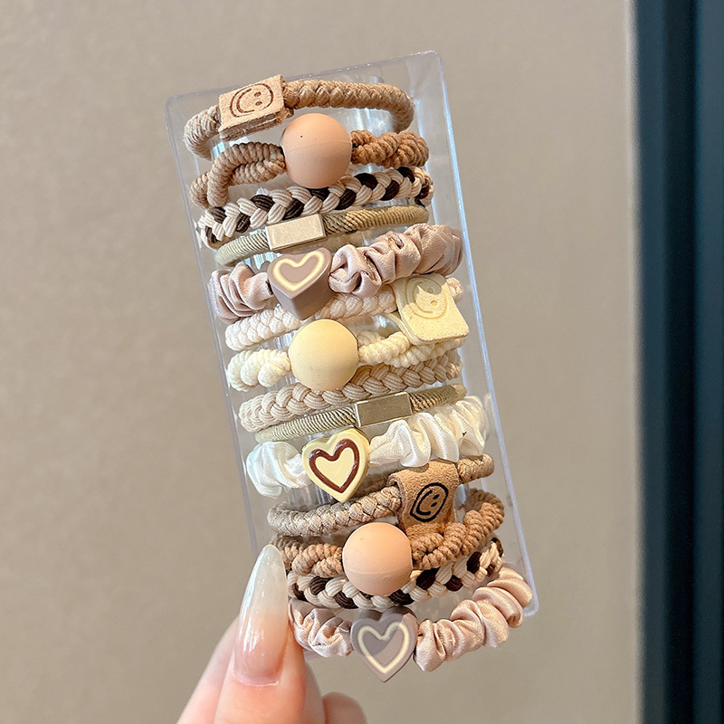 Coleteros de Alta Elasticidad, Estilo 2025, Bandas Elásticas para Mujer para Atar el Cabello, Coleteros Duraderos que No Tiraman del Cabello, Accesorios para el Cabello con Diadema.