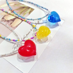 Handmade Glazed Wings Love Pendant Choker Keychain Mobile Phone Chain Pendant Cartoon Pendant Jewelry