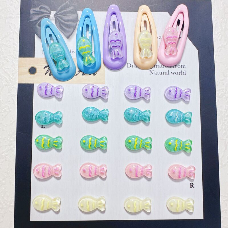 Cross-border popular jelly-colored small fish nail art accessories, Japanese-style 3D resin cartoon fish nail DIY accessories wholesale Cross-border popular jelly-colored small fish nail art accessories, Japanese-style 3D resin cartoon fish nail DIY accessories wholesale