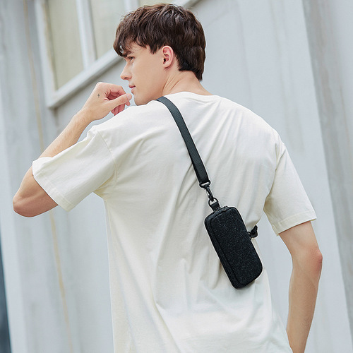 New mobile phone bag, men's crossbody bag, women's hanging neck mobile phone bag, portable mini small bag, coin purse, hanging bag, trendy brand