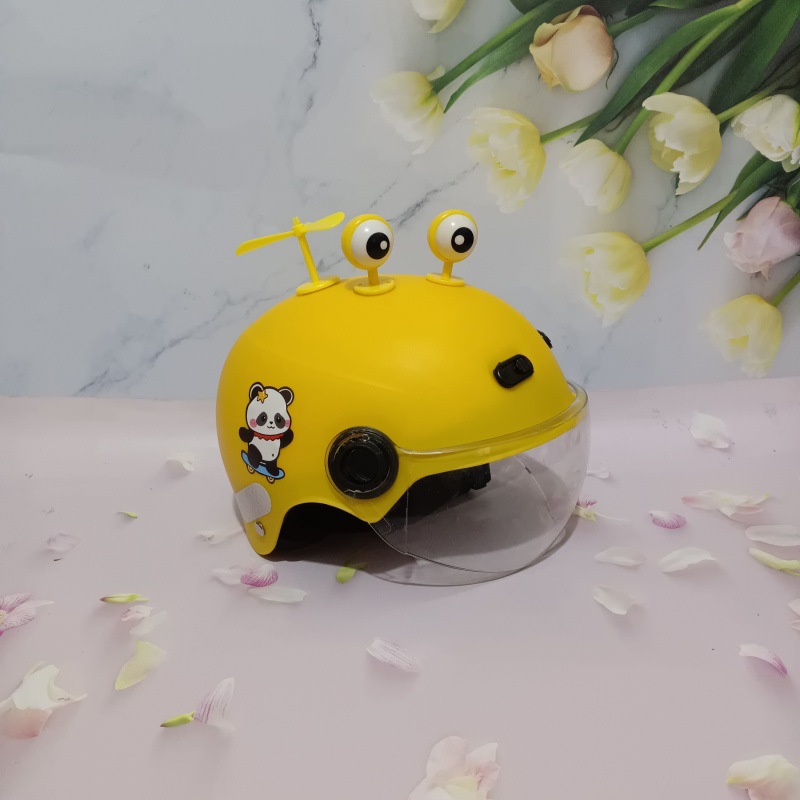 3C certification 1-5 years old electric car motorcycle children's helmet cute cartoon anti-fall summer adjustable helmet