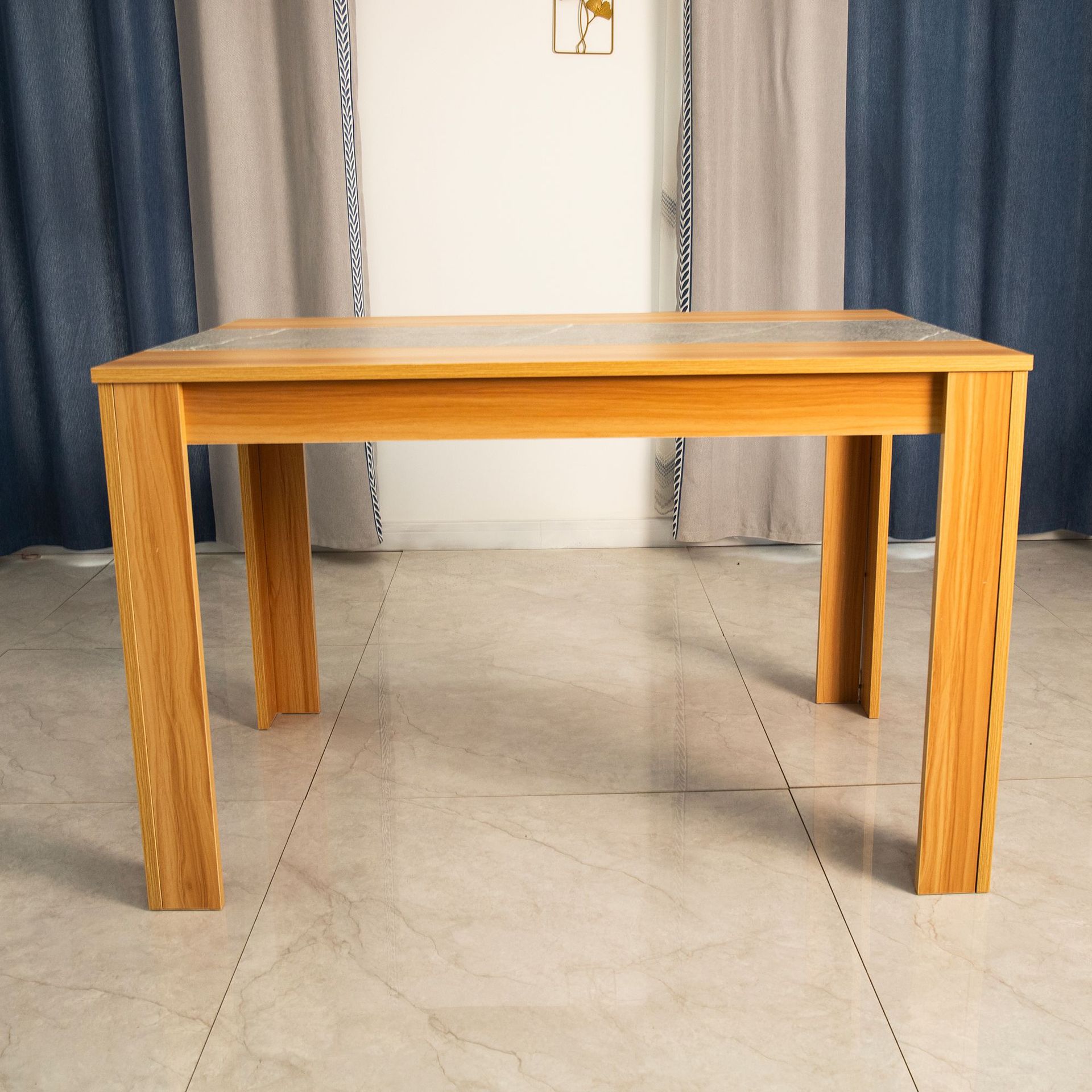 Mesa de comedor de madera amazon mesa de comedor de madera maciza pequeña casa mesa de comedor para 4 personas simple