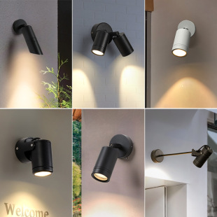 LED door head wall lamp advertising sign lamp ceiling outdoor spotlight waterproof villa outdoor adjustable angle projection light