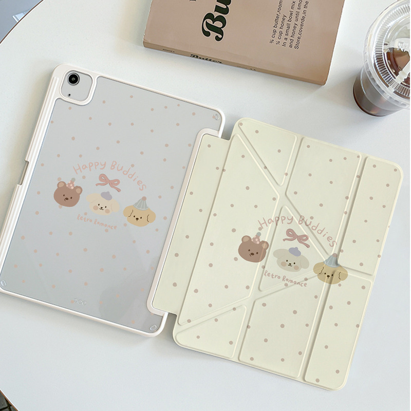 3+Y Folding Acrylic iPad Protective Case Suitable for Apple Ipad/Huawei Mate Acrylic Tablet Protective Case