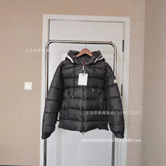 蒙家高版本连帽字母羽绒服情侣冬季加厚保暖休闲夹克外套跨境外贸