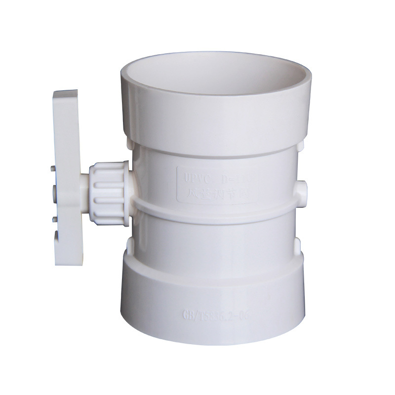 Válvula de control de volumen de aire PVC Válvula de control de volumen de aire manual Válvula de válvula de aire de interruptor redondo 200 250 315