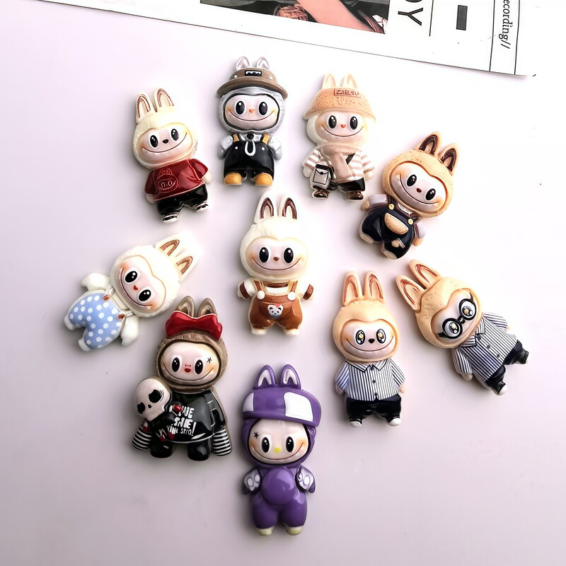 漫画 diy 樹脂アクセサリーラブブキーホルダーペンダントブラインドボックストレンディなクールラブブシリーズ地域プロモーション小さなギフト|undefined