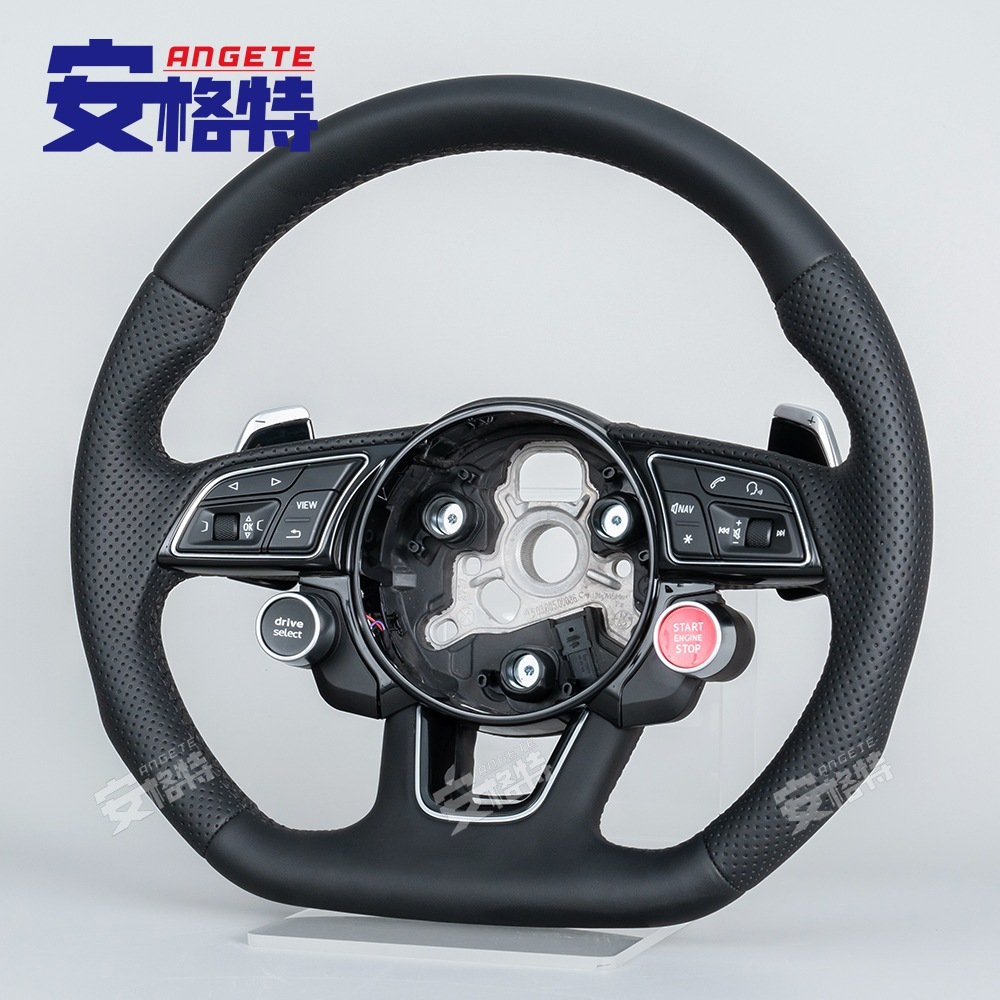 Suitable for Old Audi B8.5/B9/A3A4/S4 A5/New Full Leather Steering Wheel Replacement Accessories