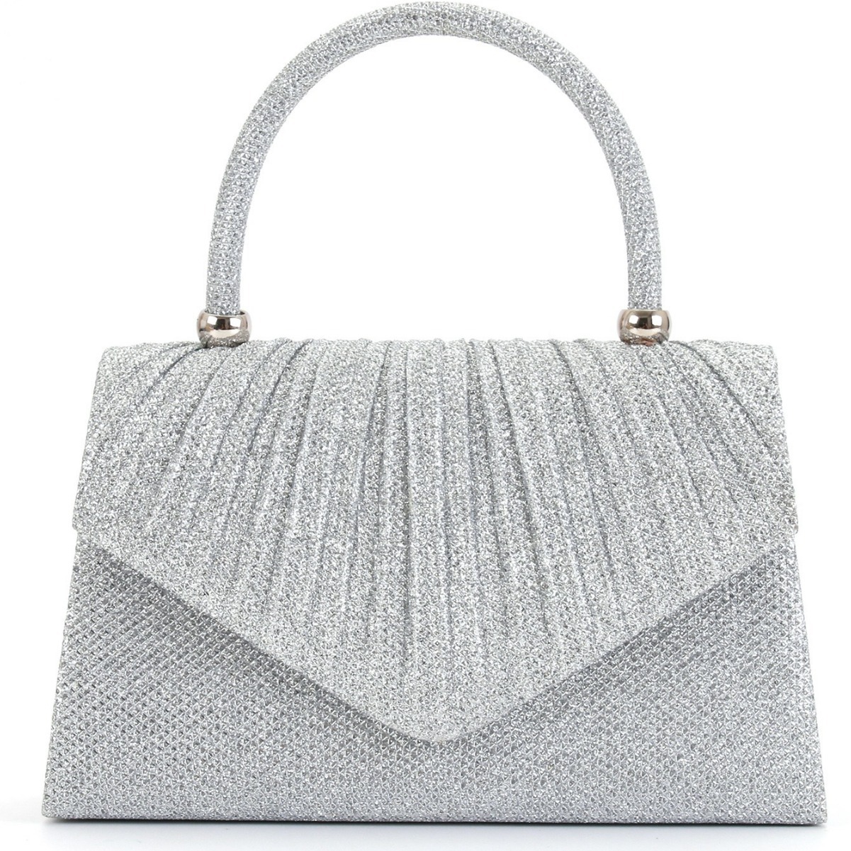 Nuova di fabbrica, elegante borsa da sera plissettata, squisita pochette da donna alla moda_voghion.com
