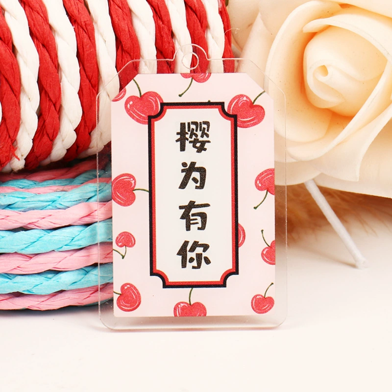 Creative acrylic double-sided keychain