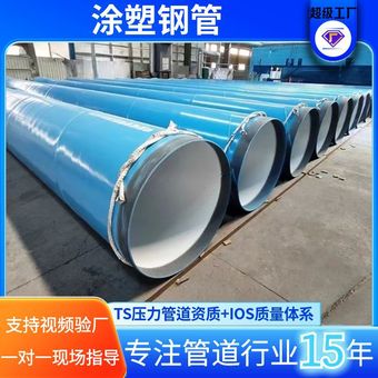 内外涂塑复合钢管环氧树脂涂塑管给水排水市政工程专用防腐管道