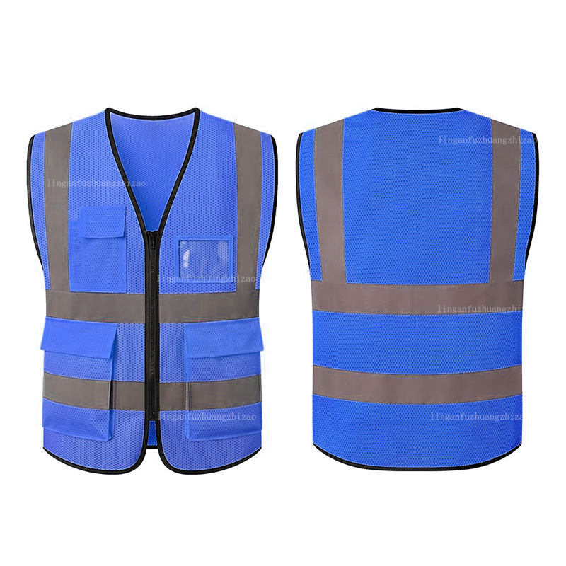 Chaleco de Seguridad Reflectante Multibolsillos para Construcción y Tráfico
