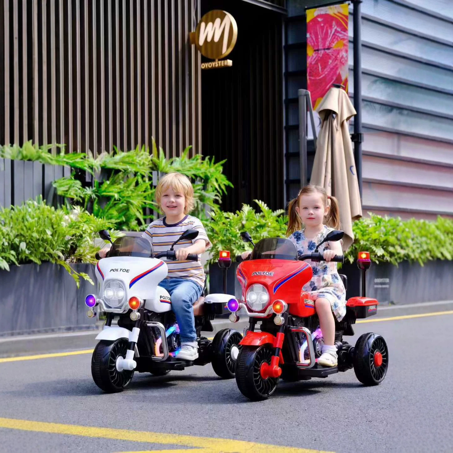 Electric motorcycle for boys and girls, remote control car charging, toy car electric battery with seat, early education