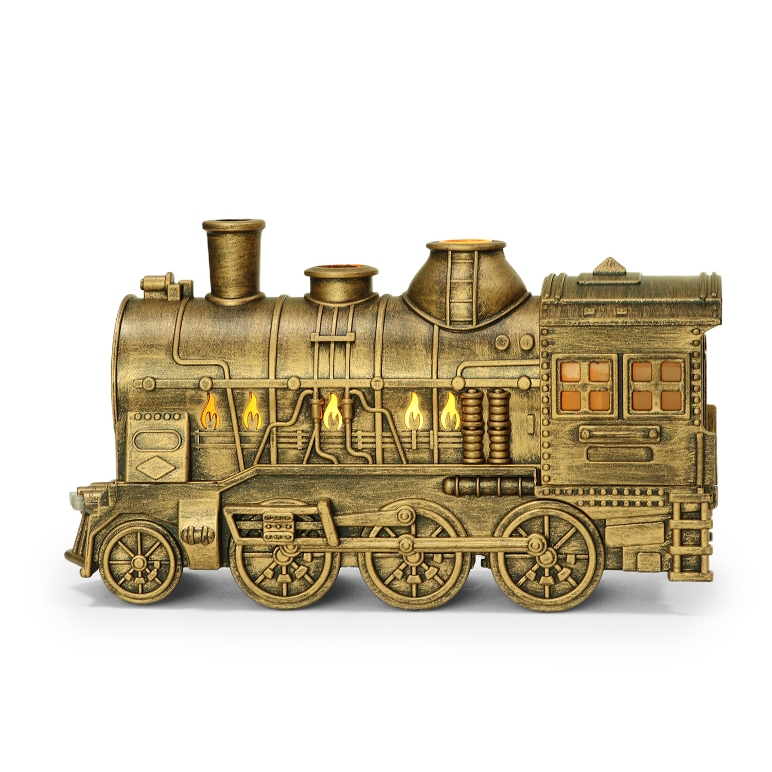 Cross-Border Household Train-Shaped Humidifier with Colorful Lights, Ultrasonic Blue Light Aroma Diffuser, Wholesale Essential Oils