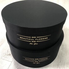 玫瑰花圣诞礼盒包装盒圆形大号鲜花圆形透明盖圆形空盒工厂直销