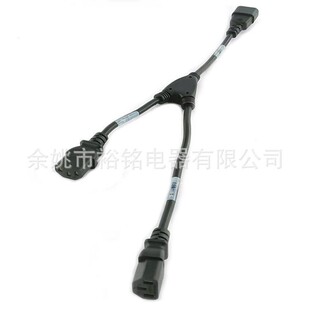 IEC320 C14���pC13����ĸ2*C13 �UչY���x���Դ���L�� 3о�Դ��