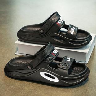 New Summer Sandals for Men 2025 Casual Lightweight Thick-Soled Men's Beach Wading Two-Wear Slippers