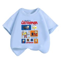 子供用ウルトラマン純綿半袖Tシャツ夏新作子供服男の子ハンサムトップス半袖大小子供用