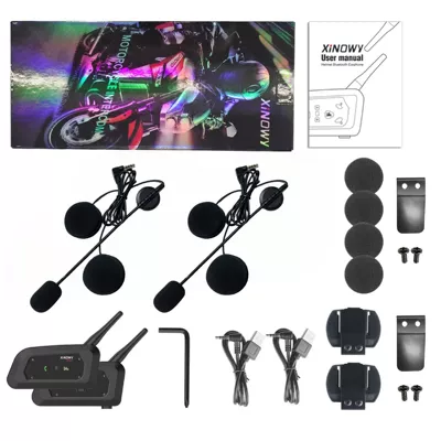 Xinowyv6Pro Motorcycle Helmet Motorcycle Helmet Headset - xinony-v6-pro-35mm-interface-double-package-new-version