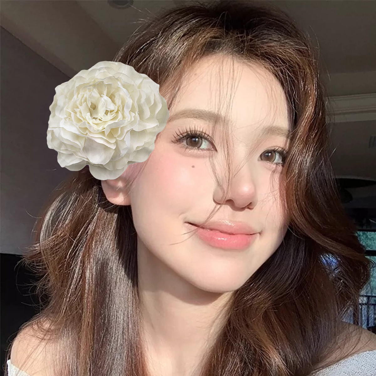 Elegant Sweet Women's Flower Polyester Cloth Hair Clip display picture 3