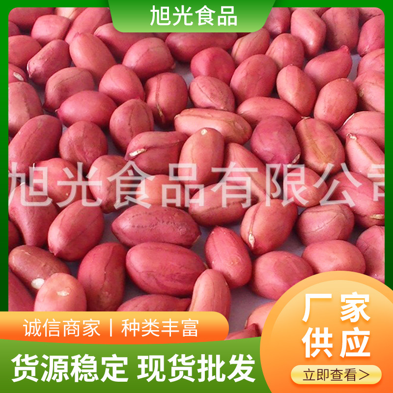 五谷杂粮批发四粒红小粒五红汤原料红衣花生仁生新货生红皮花生米