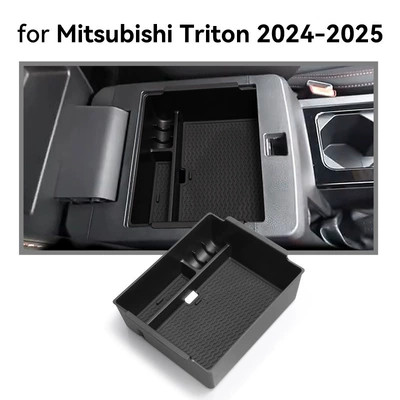 Suitable for 24-25 Mitsubishi Triton Armrest Box Storage Box L200 Car Storage Car Modification Accessories (Car storage bag/box) - 24-25-mitsubishi-l200triton-armrest-box-storage-box