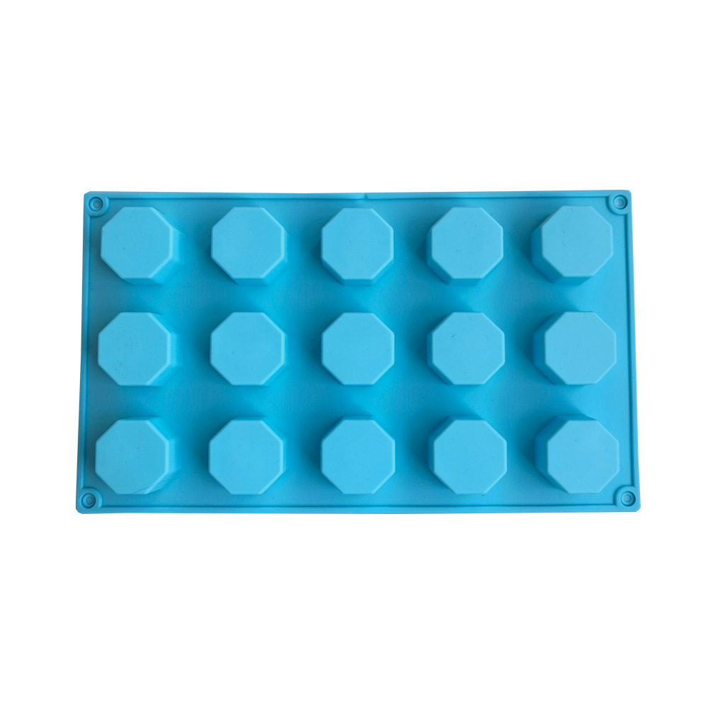 15 litros 8 lados columnar 72 molde de silicona pastel helado pudín molde de postre jabón utensilios