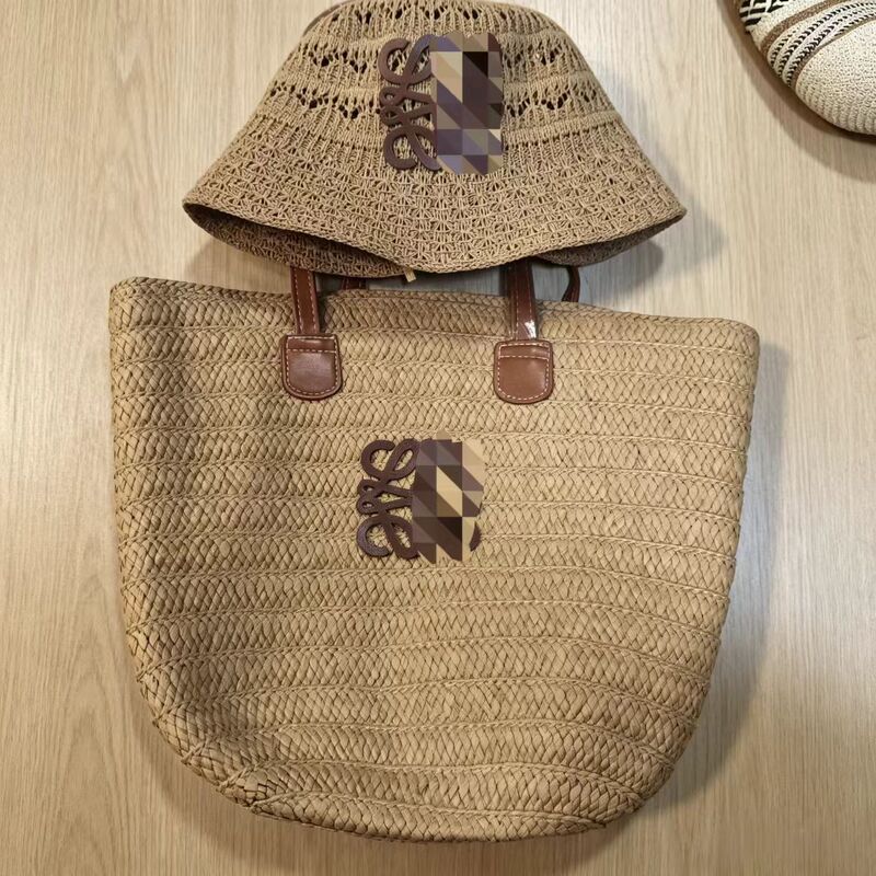 2026 Luo Wei's Popular Handmade Woven Rattan Bag and New Hollow Hat Set 2026 Luo Wei's Popular Handmade Woven Rattan Bag and New Hollow Hat Set