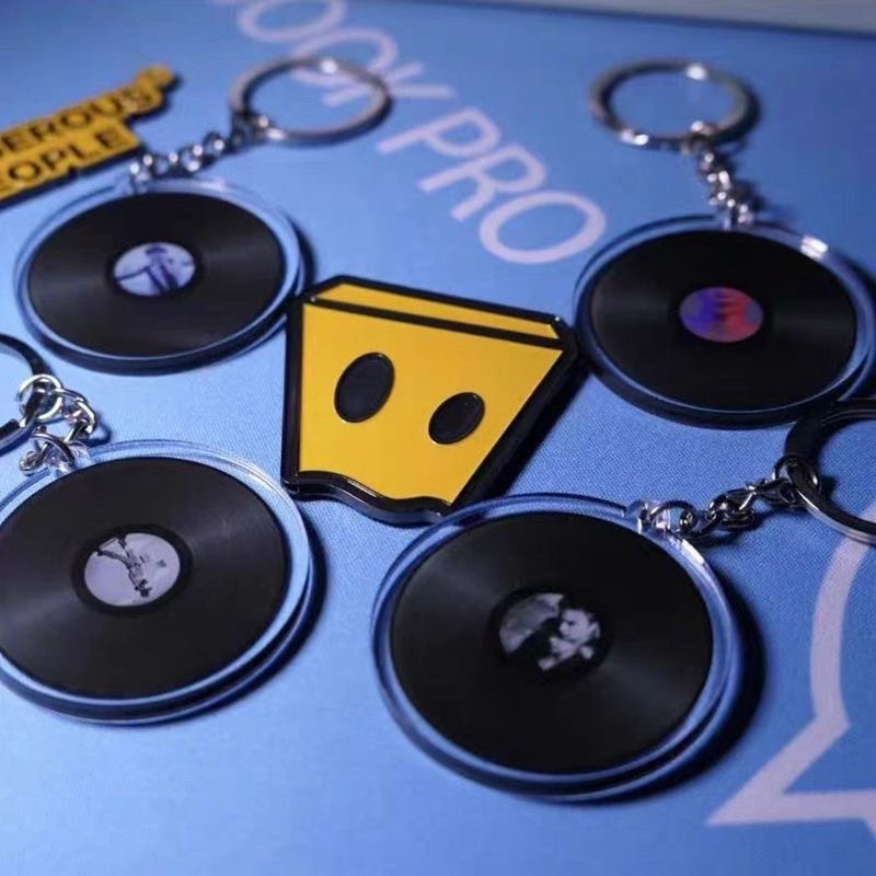 NFCアクリルキーホルダーカスタムブラックコードアルバムdiyスターコンサートアクリルキーホルダー|undefined
