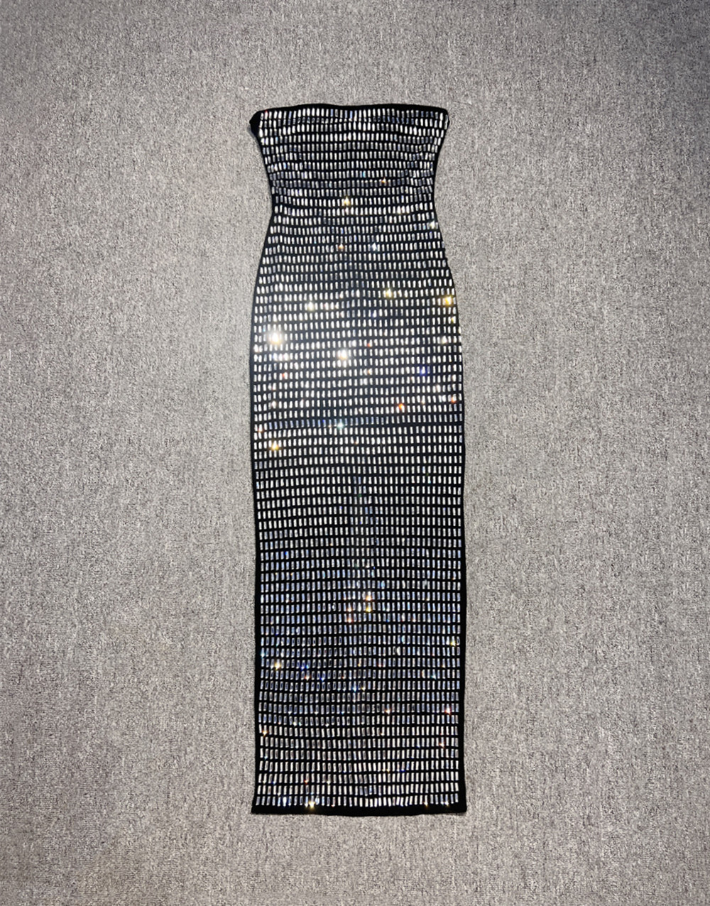 Abbigliamento da donna Moda femminile Hot Diamond Sexy Tube Top stretto con fianchi avvolti Gonna lunga sottile_voghion.com