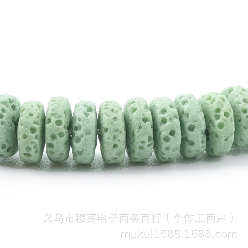 香薰彩色火山石车轮珠隔片DIY手链项链饰品配件半成品串珠批发|undefined