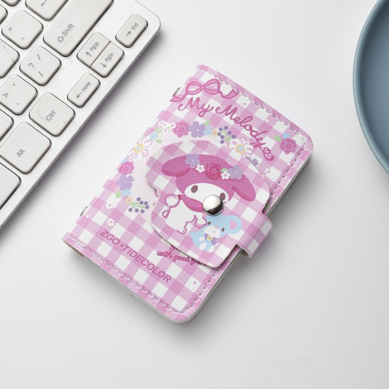 シナモンドッグメロディー漫画カードホルダー女性用マルチカードスロット大容量収納IDカード銀行カードIDカードホルダー|undefined
