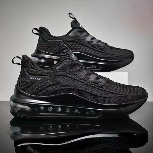 Feiwei running shoes for men  spring new shock-absorbing air-cushion sports shoes Korean version of height-increasing fashion casual shoes for men