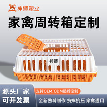 定制小门鸡笼运输箱 养殖场专用运输笼通风转运箱 鸡鸭家禽转运笼