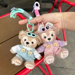 新商品のシェリーメイのペンダント達菲熊のぬいぐるみのペンダントの男と女のカップルの小さいプレゼントのキーホルダーのカバン