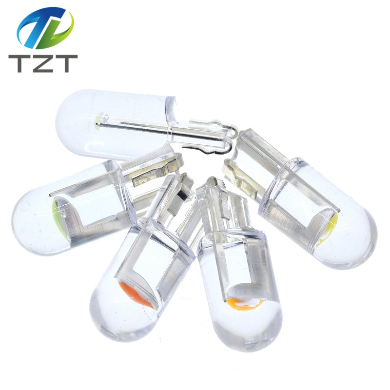 led汽车t10示宽灯牌照灯cob高亮透明w5w一体阅读灯小汽车插泡通用