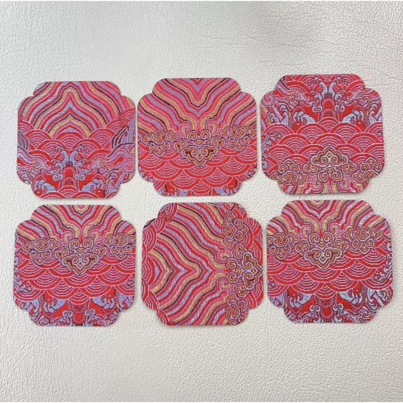 Двусторонний парчовый национальный тренд Cloud Brocade, микроабсорбирующая подставка в национальном стиле с принтом в стиле ретро Zen