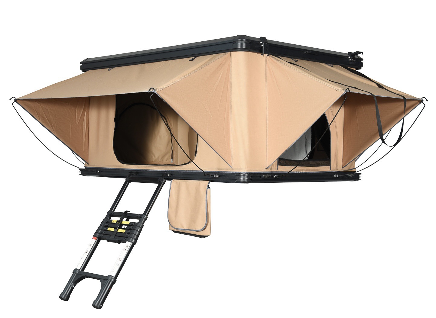 Outdoor Barbecue Adventure Aluminum Shell Helicopter Roof Tent Suv Car Mountain Camping Vehicle-Mounted Camping Tent