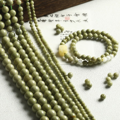 【牛油果】天然牛油果抹茶緑アラソン瑪瑙玉ブレスレットdiyビーズアクセサリー卸売り