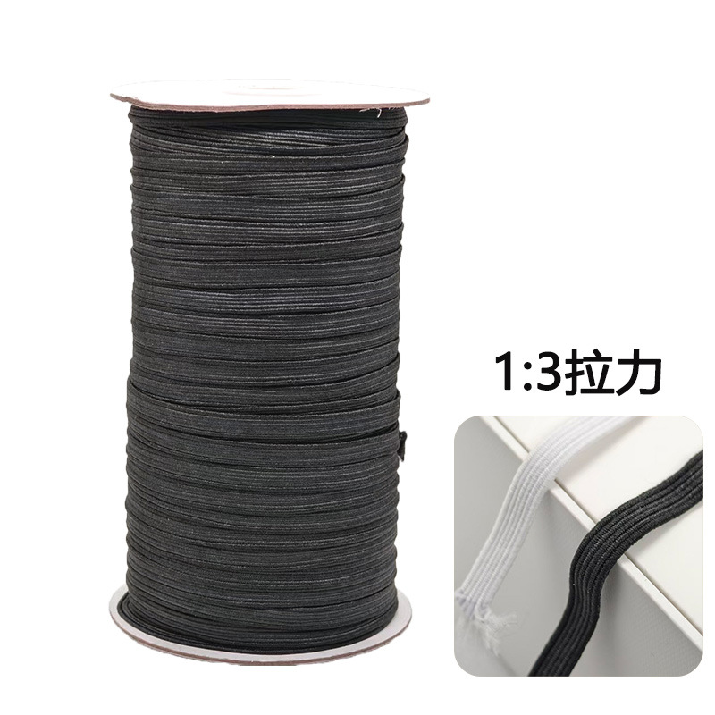 Banda Elástica Plana de 8mm de Hilo de Polipropileno e Hilo de Látex para Ropa