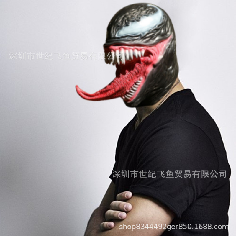 Vengadores héroe de Spider-Man máscara de la muerte casco máscara de Halloween máscara de la cabeza cubierta veneno Horror