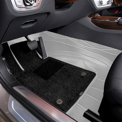 Modelə uyğun (Original) oturacaq örtükləri: Pro All-Inclusive Seat Cushion Cover Five-Seater - gray-black-360-soft-foot-pads-customized-car