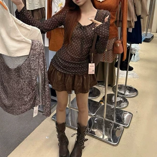 广州十三行女装批发法式复古重工短裙女26早秋新款约会百搭半身裙