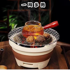 Japanese food tempura fried food net rack 304 stainless steel semicircular round net fried food draining barbecue net