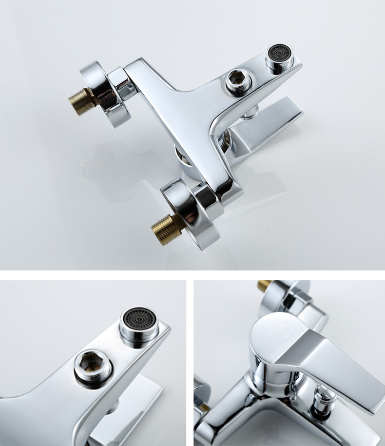 All-copper mixed water valve, hot and cold water faucet, concealed bathroom three-switch, bathtub, shower head, double-opening set, shower faucet undefined