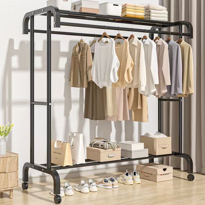 Clothes rack floor thickened household bedroom vertical clothes rack indoor balcony quilt drying simple clothes rack wholesale