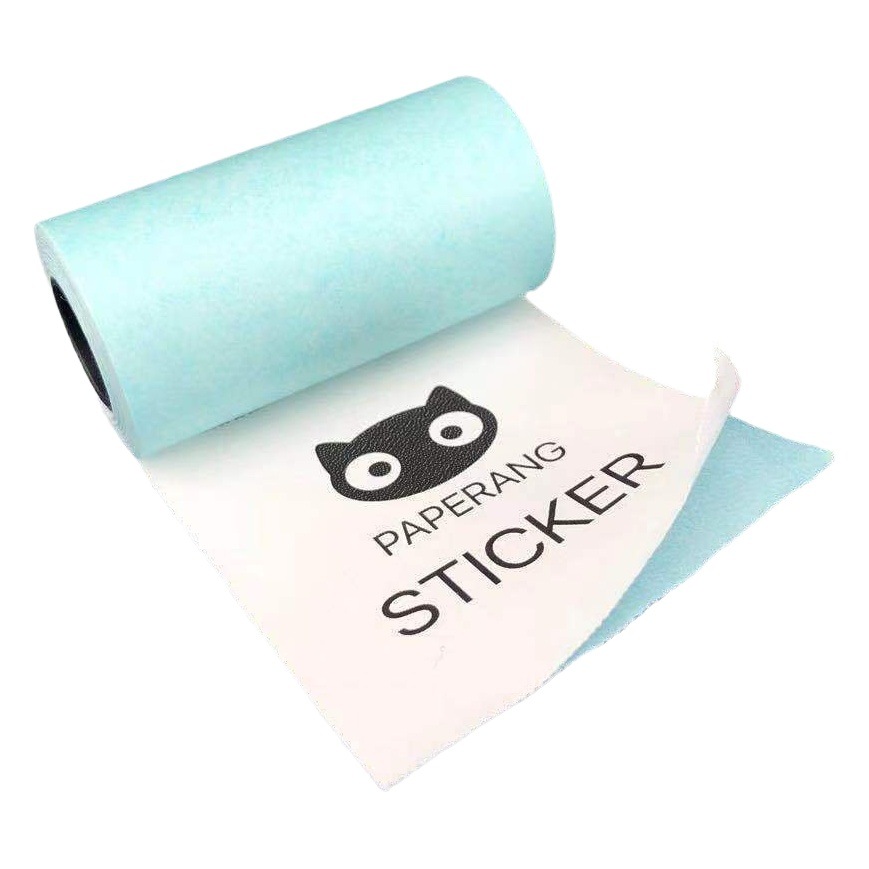 Paperang Meow máquina P1P2 adhesivo papel térmico con adhesivo de impresión pegatina 57*30 etiqueta adhesiva